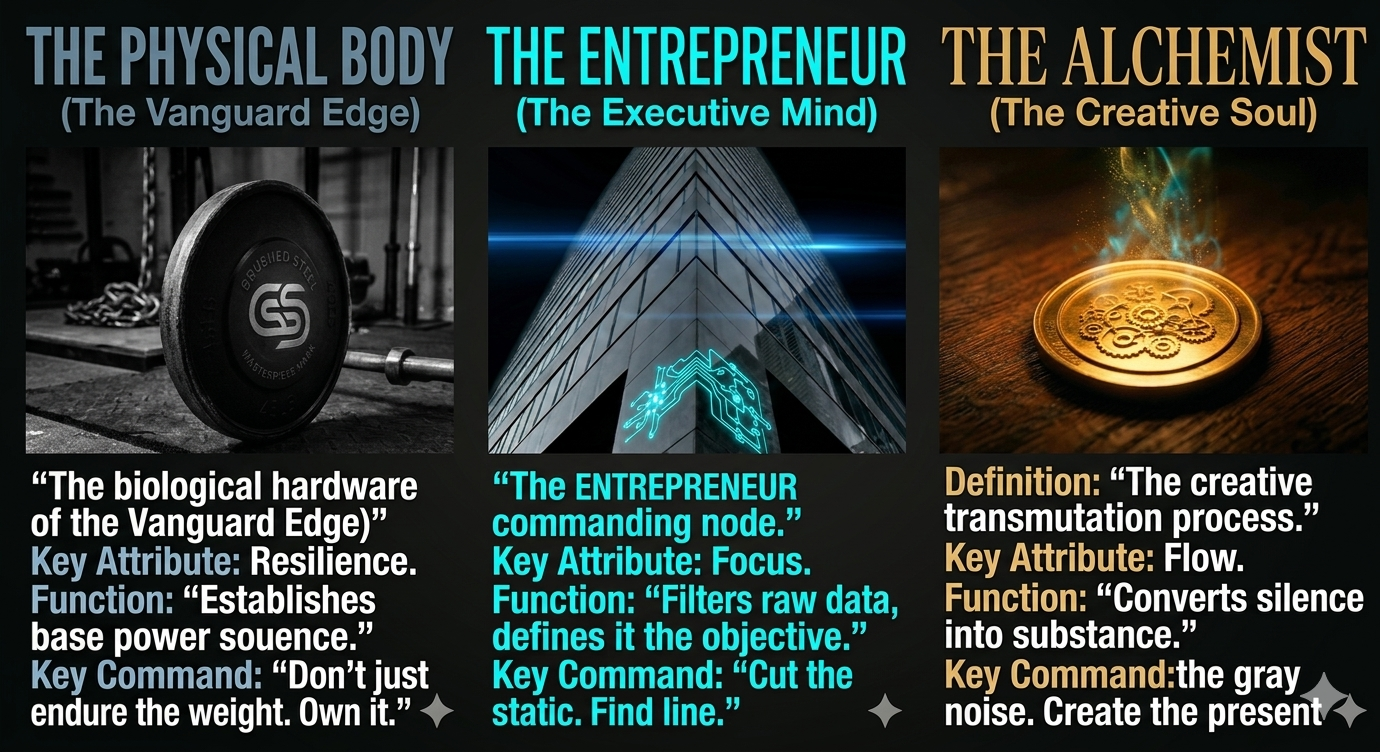 The Vanguard, Entrepreneur, and Alchemist